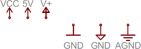 Voltage node symbols